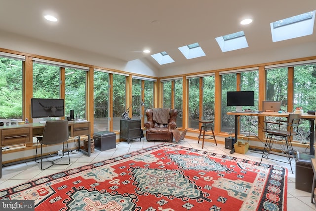 1023 Fairdell Dr, Hummelstown, PA 17036 - tiled office with a skylight, plenty of natural light, and recessed lighting