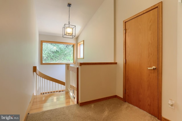 1023 Fairdell Dr, Hummelstown, PA 17036 - corridor featuring an upstairs landing, carpet floors, and baseboards