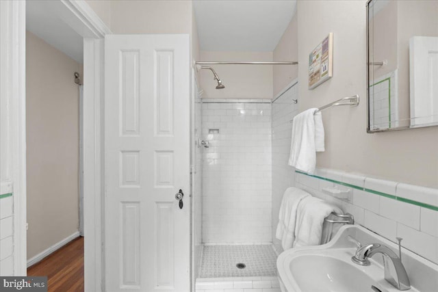 3721 Massachusetts Ave NW, Washington, DC 20016 - bathroom featuring a shower stall and a sink