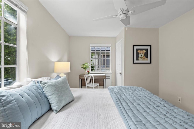 3721 Massachusetts Ave NW, Washington, DC 20016 - bedroom with multiple windows and a ceiling fan