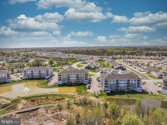 170 Harrier Way Unit 11, Chester, MD 21619 - birds eye view of property with a water view and a residential view