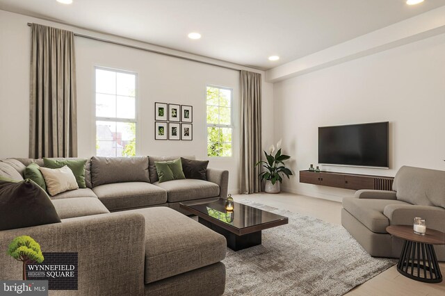 4078 Conshohocken Ave Unit A20, Philadelphia, PA 19131 - living room featuring recessed lighting