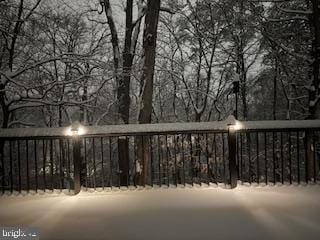 6364 Evangeline Ln, Alexandria, VA 22312 - view of snow covered deck