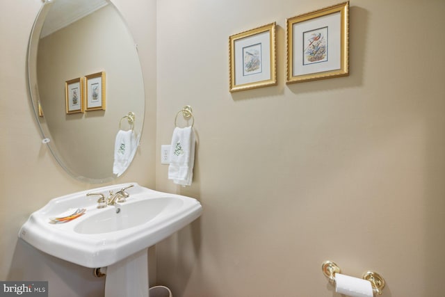 bathroom with a sink
