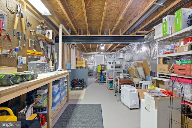 view of storage room