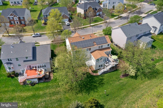 drone / aerial view featuring a residential view