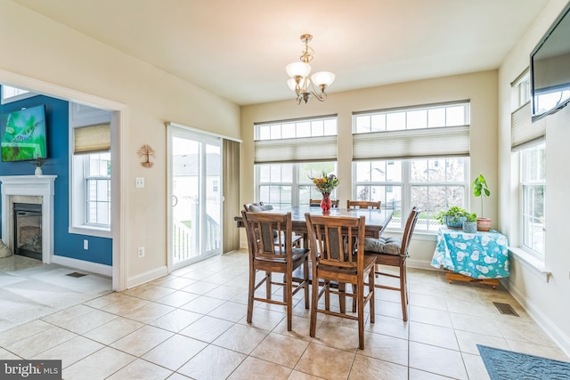 41430 Whimsical Ct, Leonardtown, MD 20650 - dining space with a healthy amount of sunlight, baseboards, and visible vents