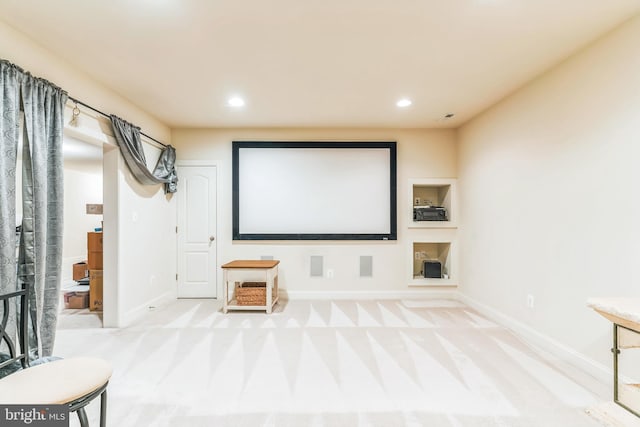 41430 Whimsical Ct, Leonardtown, MD 20650 - home theater room with recessed lighting, carpet, and baseboards