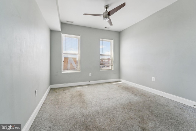 2519 Reisterstown Rd, Baltimore, MD 21217 - carpeted spare room featuring ceiling fan and baseboards