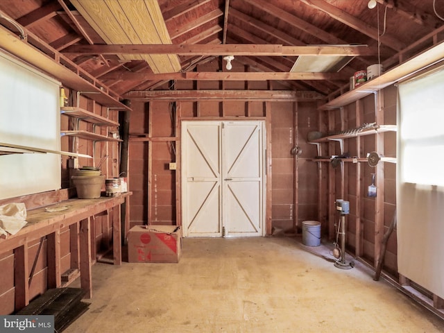 view of storage