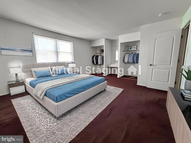 bedroom featuring baseboards