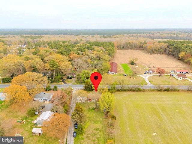 26039 Hidden Acres Ln, Millsboro, DE 19966 - bird's eye view featuring a view of trees and a rural view