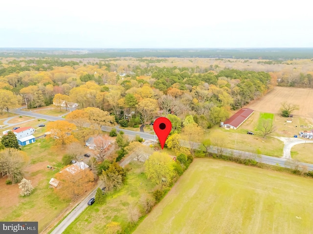 26039 Hidden Acres Ln, Millsboro, DE 19966 - birds eye view of property with a view of trees and a rural view