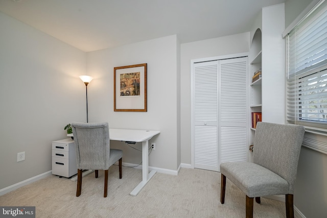 10 Fullview Ct, Gaithersburg, MD 20878 - office area featuring baseboards and light carpet