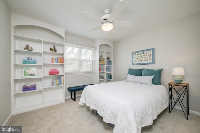 10 Fullview Ct, Gaithersburg, MD 20878 - bedroom featuring baseboards, a ceiling fan, and carpet flooring