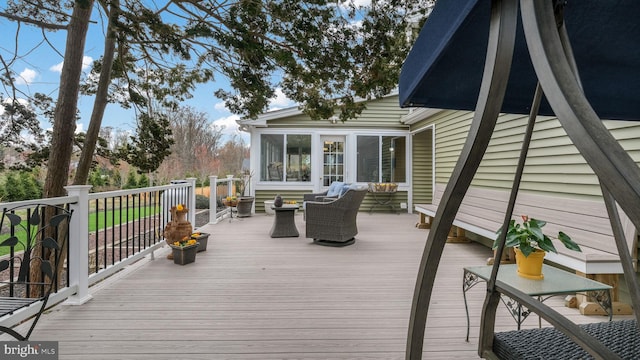 view of deck