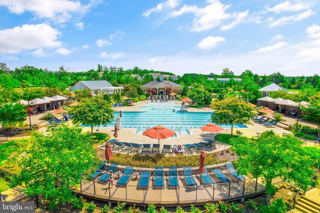 community pool featuring a patio