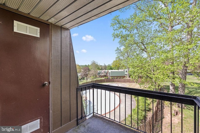view of balcony