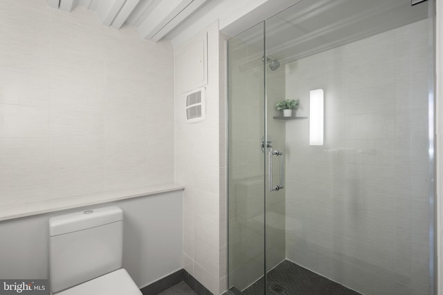 1401 R St NW Unit 304, Washington, DC 20009 - bathroom featuring a stall shower and toilet