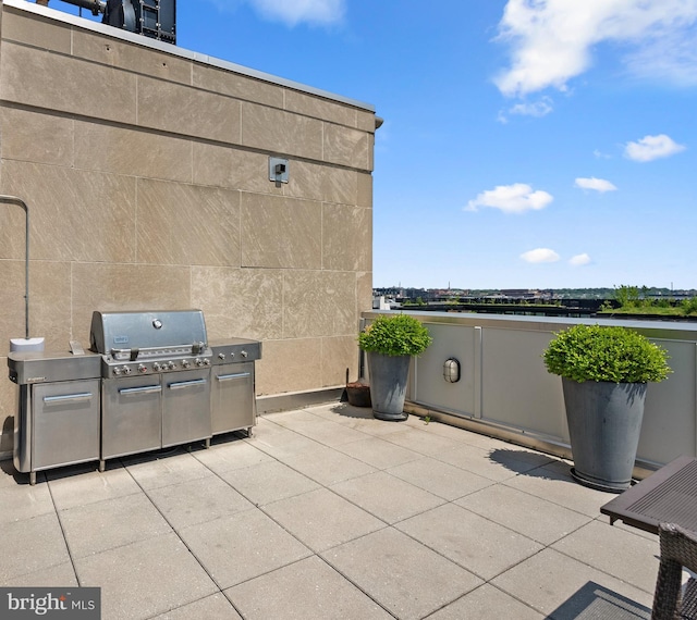 1401 R St NW Unit 304, Washington, DC 20009 - view of patio featuring grilling area and an outdoor kitchen