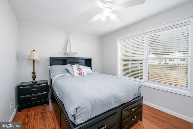 129 Prince Georges Dr, Dagsboro, DE 19939 - bedroom featuring dark wood finished floors, baseboards, and a ceiling fan