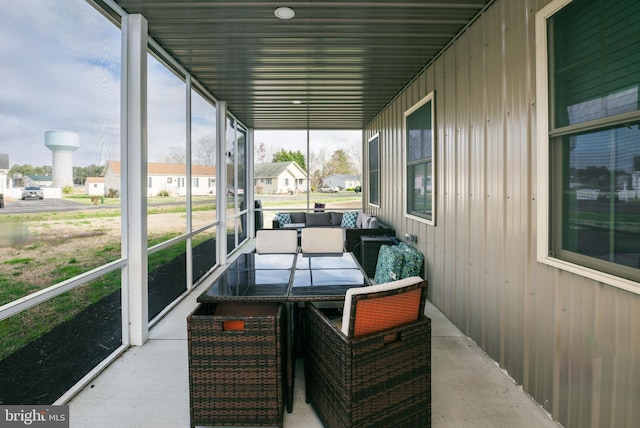 129 Prince Georges Dr, Dagsboro, DE 19939 - sunroom featuring outdoor lounge area