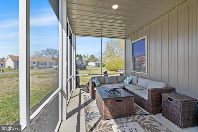 129 Prince Georges Dr, Dagsboro, DE 19939 - sunroom with an outdoor living space