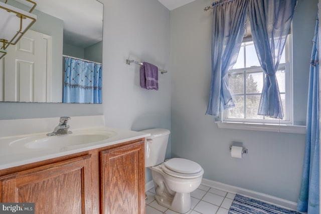 113 Anna Ct, Middletown, DE 19709 - bathroom with tile patterned floors, baseboards, vanity, and toilet