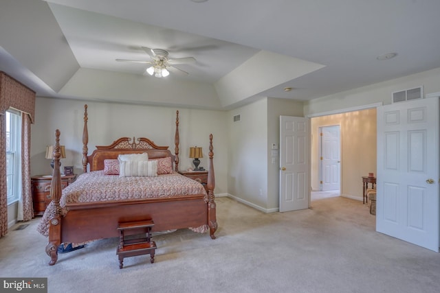 113 Anna Ct, Middletown, DE 19709 - bedroom with carpet floors, a tray ceiling, and visible vents