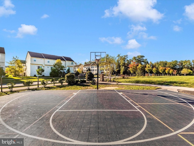view of basketball court with community basketball court