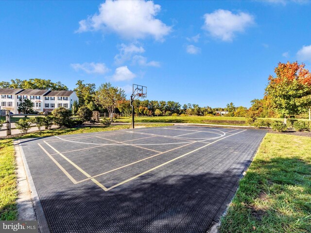 view of sport court with community basketball court