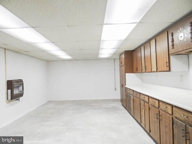 2560 Sardonyx Dr, Chambersburg, PA 17202 - finished below grade area with a paneled ceiling and heating unit