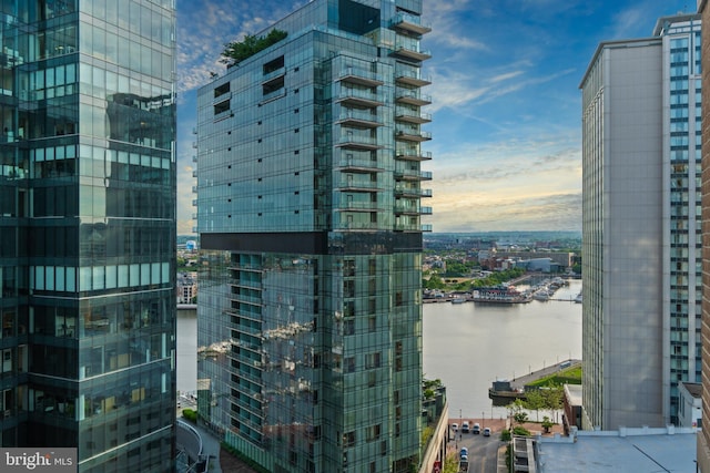 view of city featuring a nearby body of water