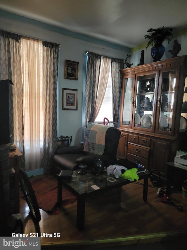 2536 N Myrtlewood St, Philadelphia, PA 19132 - living area with wood finished floors
