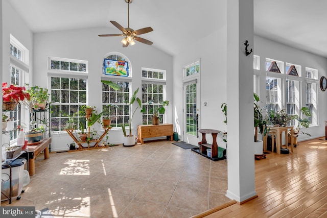 sunroom / solarium with a healthy amount of sunlight