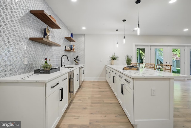 4134 Maple Ave, Fairfax, VA 22032 - kitchen with a sink, tasteful backsplash, recessed lighting, and dishwasher