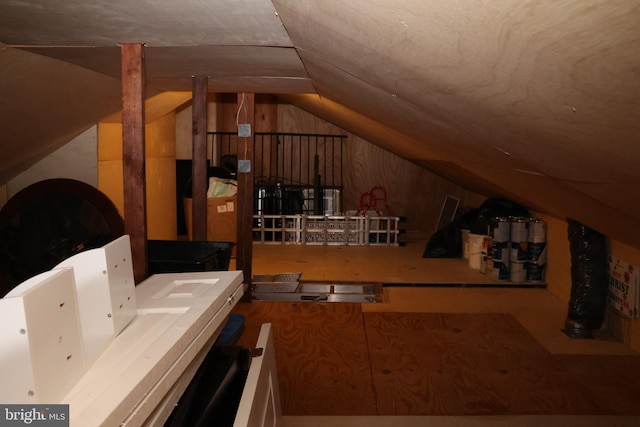 view of attic