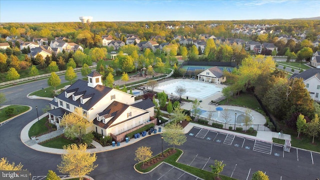 drone / aerial view featuring a residential view