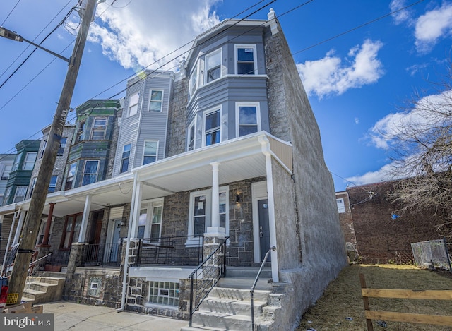 173 W Seymour St, Philadelphia, PA 19144 - multi unit property featuring stone siding and covered porch