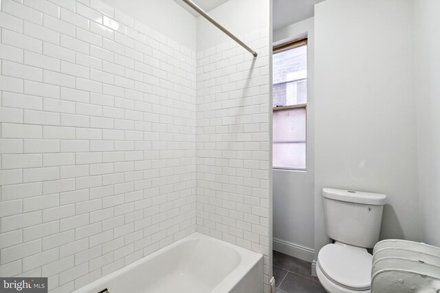 4914 N Smedley St, Philadelphia, PA 19141 - full bath featuring toilet, bathtub / shower combination, and tile patterned flooring