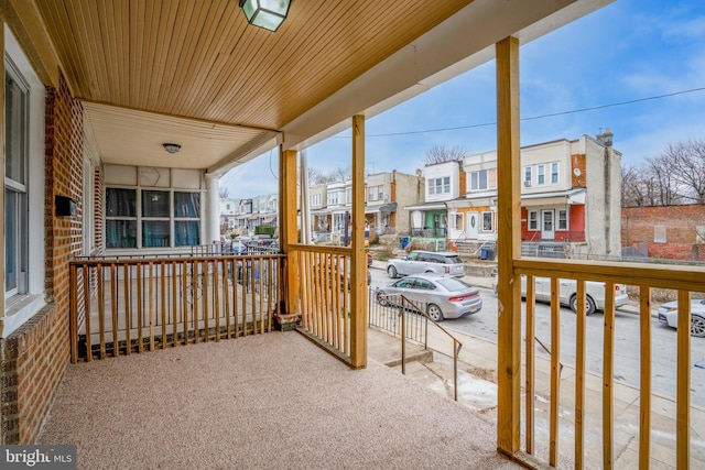 4914 N Smedley St, Philadelphia, PA 19141 - deck with a porch and a residential view