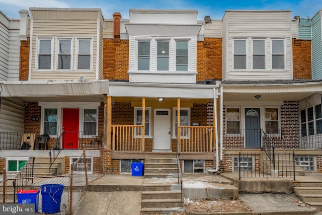 4914 N Smedley St, Philadelphia, PA 19141 - multi unit property featuring brick siding and covered porch
