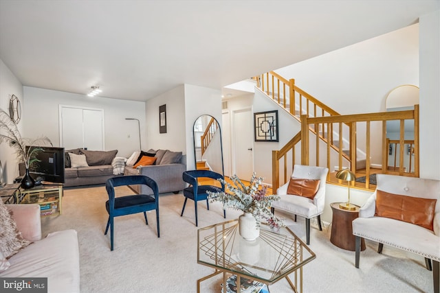 3 Casino Ct, Silver Spring, MD 20906 - living room with carpet and stairs