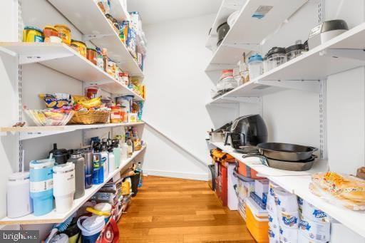 view of storage area