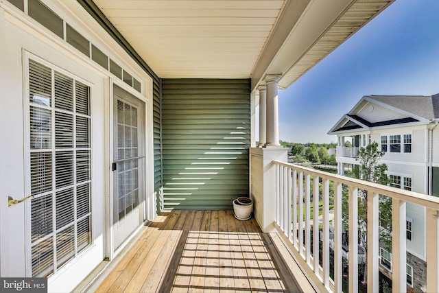 view of balcony