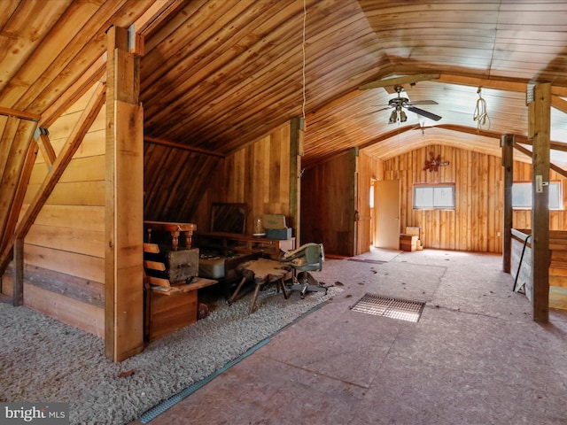 view of attic