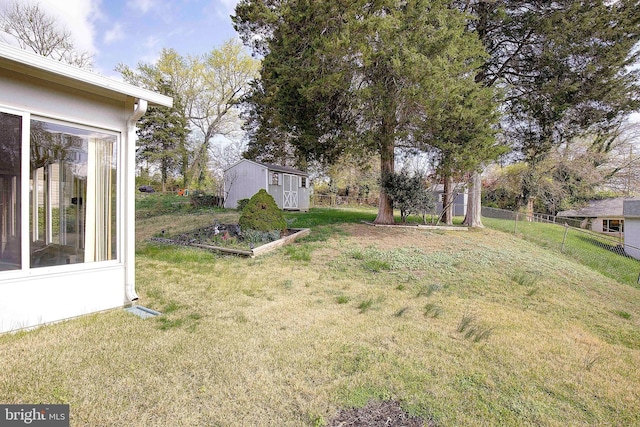 7203 Roanne Dr, Oxon Hill, MD 20745 - view of yard with fence and an outdoor structure