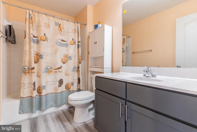 15332 Ballerina Loop, Woodbridge, VA 22193 - full bath with wood finished floors, toilet, vanity, and shower / bath combo