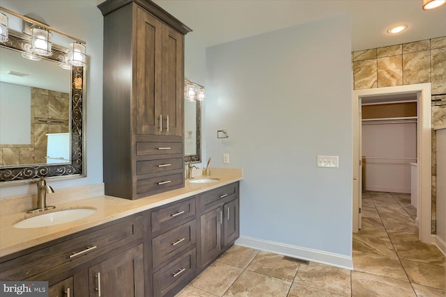 121 Rich Valley Rd, Mechanicsburg, PA 17050 - full bathroom with visible vents, a sink, and double vanity
