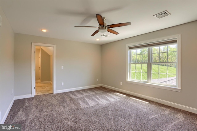 121 Rich Valley Rd, Mechanicsburg, PA 17050 - unfurnished room featuring visible vents, a ceiling fan, carpet, and baseboards